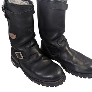 Alpinestars moto boots men's size 10 leather boots biker boots,